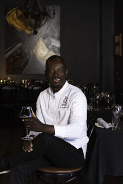 Portrait of chef in restaurant