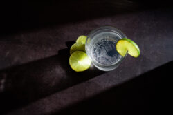 tonic with lime, strong side light